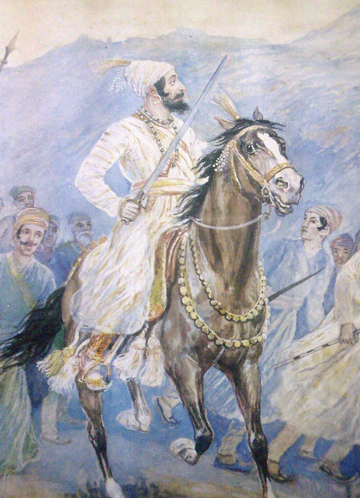 मराठा वीर छत्रपती शिवाजी महाराज (Real Painting by M. V. Dhurandhar)